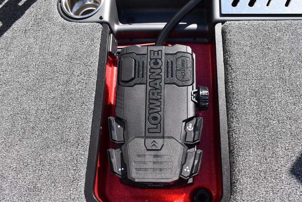 Slide: The Image of Lowrance device installed on 2024 Triton 18 TrX boat. - 23