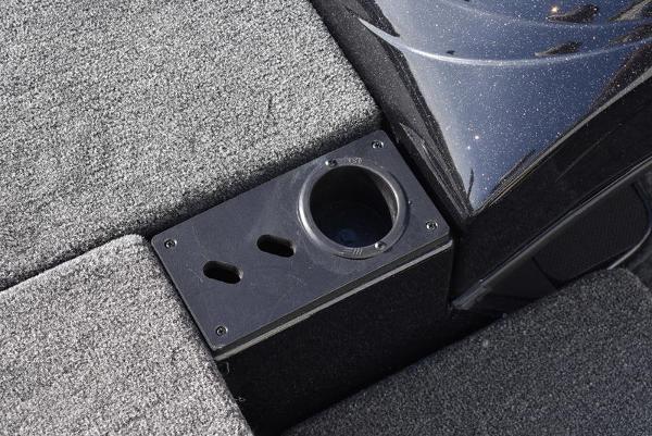 Slide: The Image of Cup holder and storage compartment in 2024 Triton 18 TrX boat. - 37