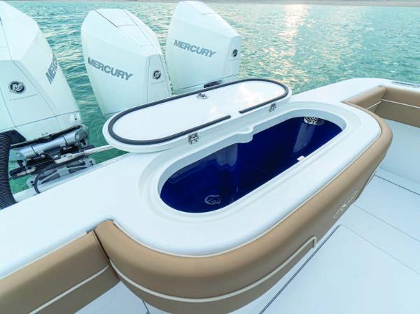 Slide: The Image of 2025 Valhalla Boatworks V-37 with Mercury engines and open livewell. - 15