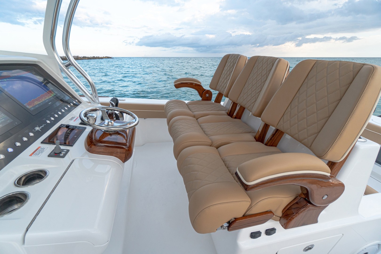 Slide: The Image of Valhalla 37 - Helm Seating 2022 Valhalla Boatworks V37 - 1815981