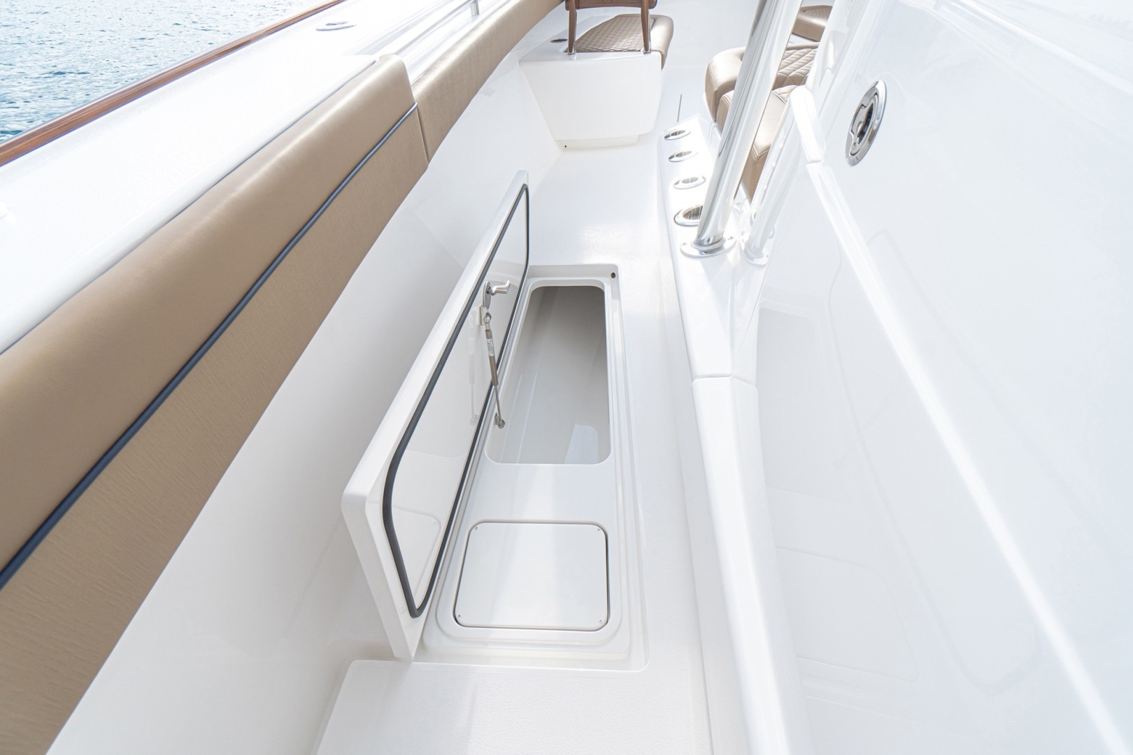 Slide: The Image of Valhalla 41 - Gunwale Storage 2022 Valhalla Boatworks V41  - 1815489