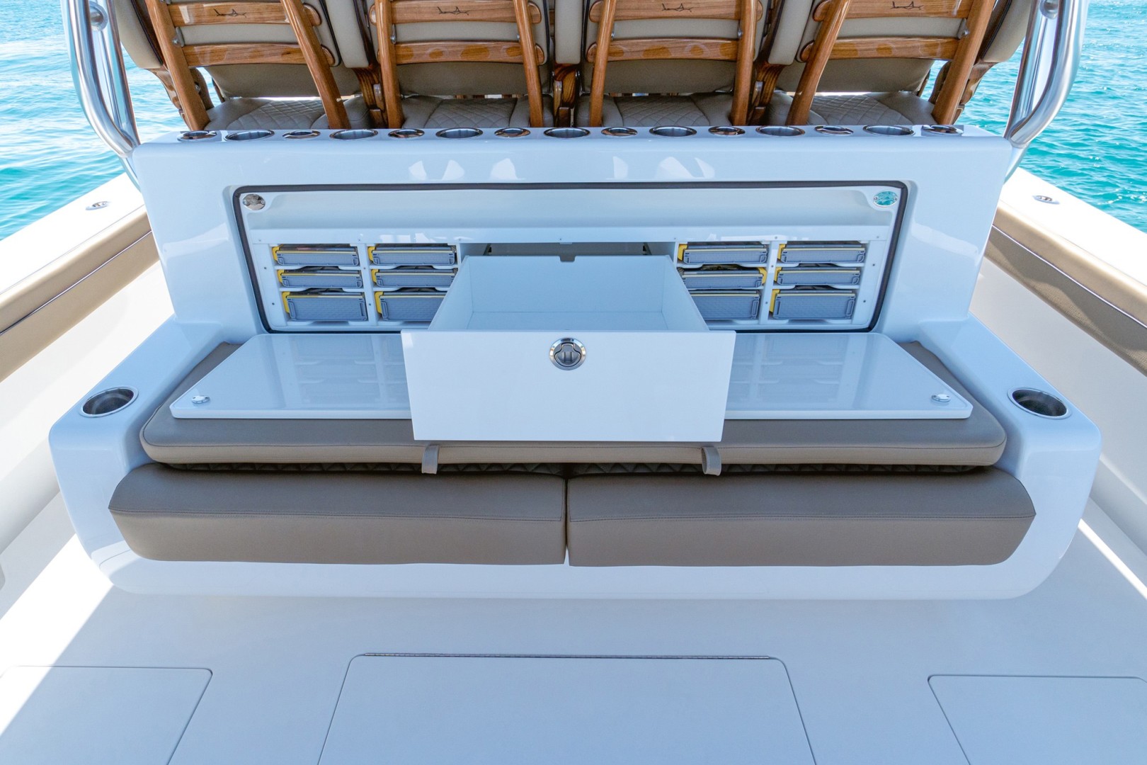 Slide: The Image of Valhalla 46 - Helm Storage 2022 Valhalla Boatworks V46  - 1815113