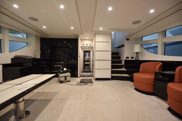 Slide: The Image of Interior of 2026 Van der Valk Beach Club 600 yacht with modern furnishings and ample lighting. - 10