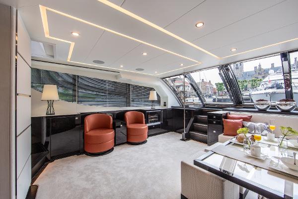 Slide: The Image of Luxurious interior of the 2026 Van der Valk Beach Club 600 yacht with modern furnishings. - 13
