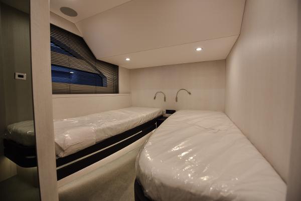 Slide: The Image of Modern twin cabin interior of 2026 Van der Valk Beach Club 600 yacht. - 18