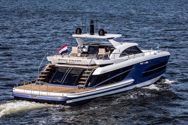 Slide: The Image of 2026 Van der Valk Beach Club 600 yacht cruising on the water. - 2