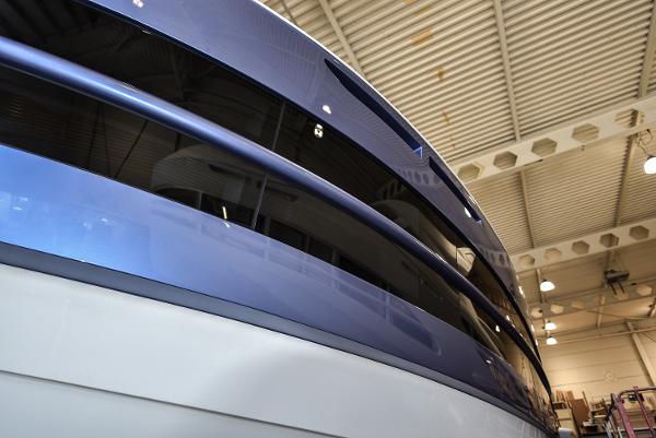 Slide: The Image of Close-up of 2026 Van der Valk Beach Club 600 yacht in a warehouse. - 35