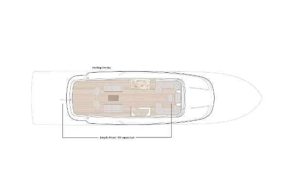 Slide: The Image of Top view layout of 2026 Van der Valk LeVen 90 yacht, showcasing deck design. - 28