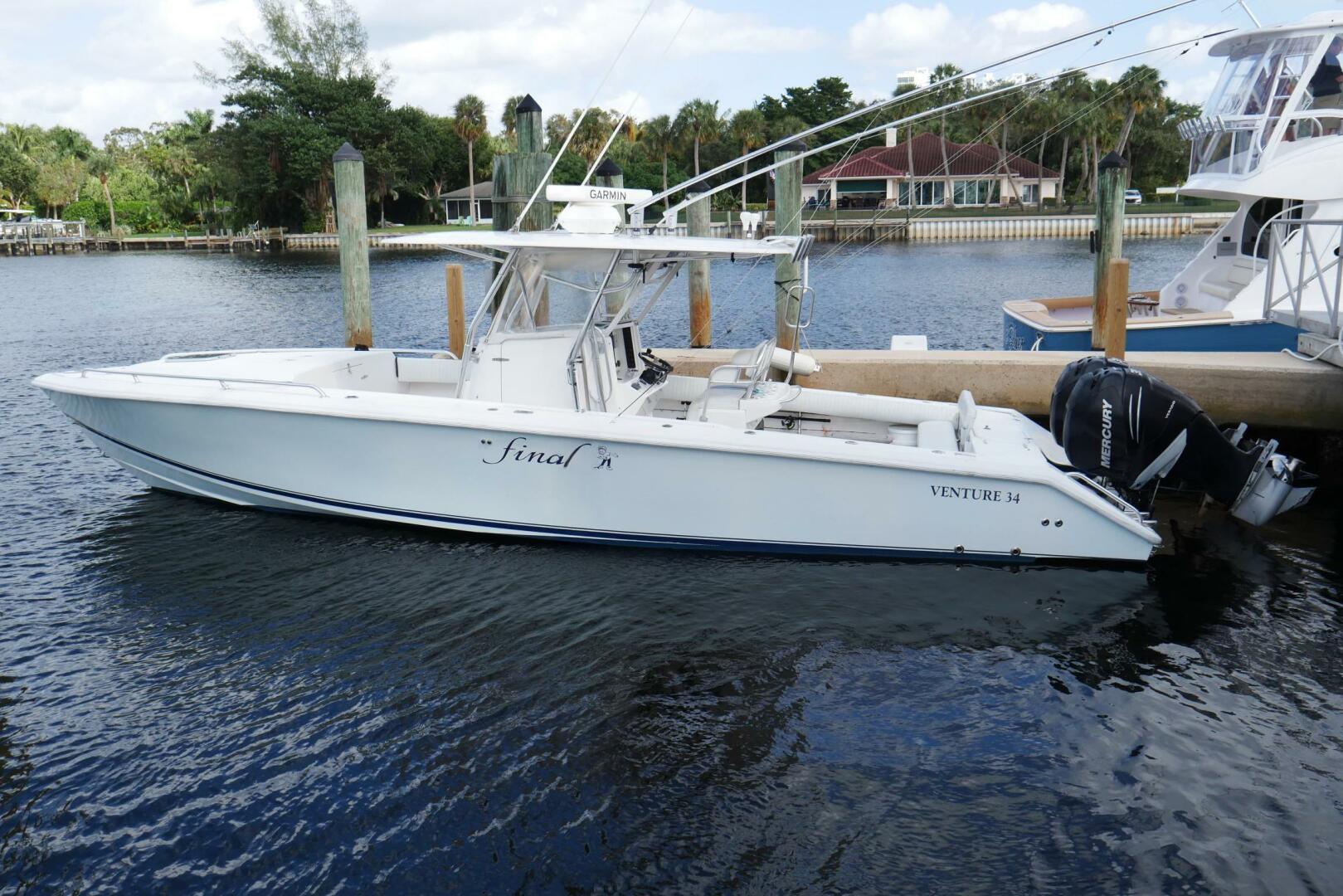 Slide: The Image of 2004 Venture 34 - Exterior profile on the water  2004 Venture 34 Cuddy "FINALE" - 5051208