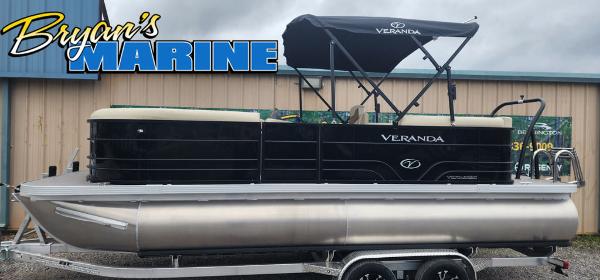 Slide: The Image of 2023 Veranda VISTA20RC Bi-Toon pontoon boat at Bryan's Marine. - 1