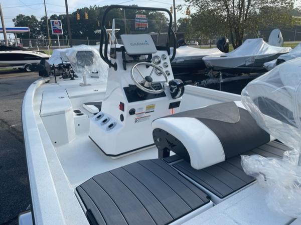 Slide: The Image of 2022 Vexus 1980 CC boat interior with console and seating. - 9