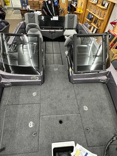 Slide: The Image of 2024 Vexus DVX19S boat interior with seating and storage compartments. - 5