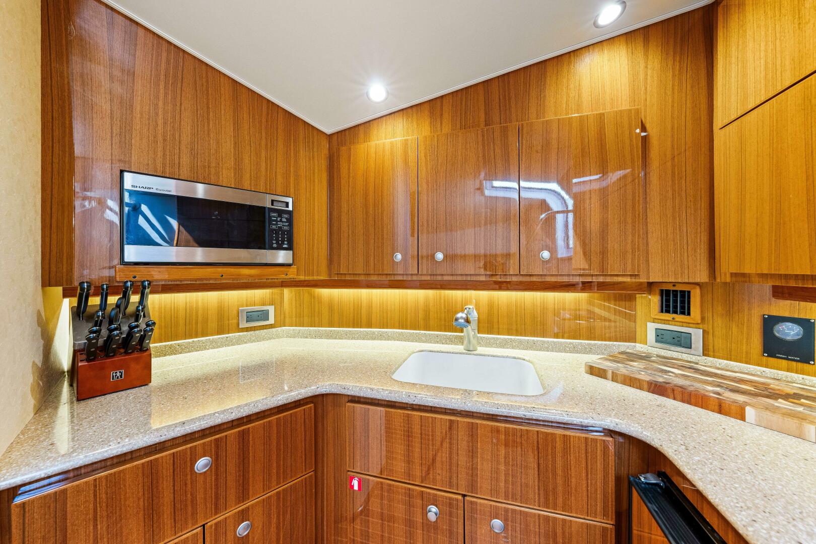 Slide: The Image of 2012 Viking 42 Open "Bad Habits" - Galley - 5417343