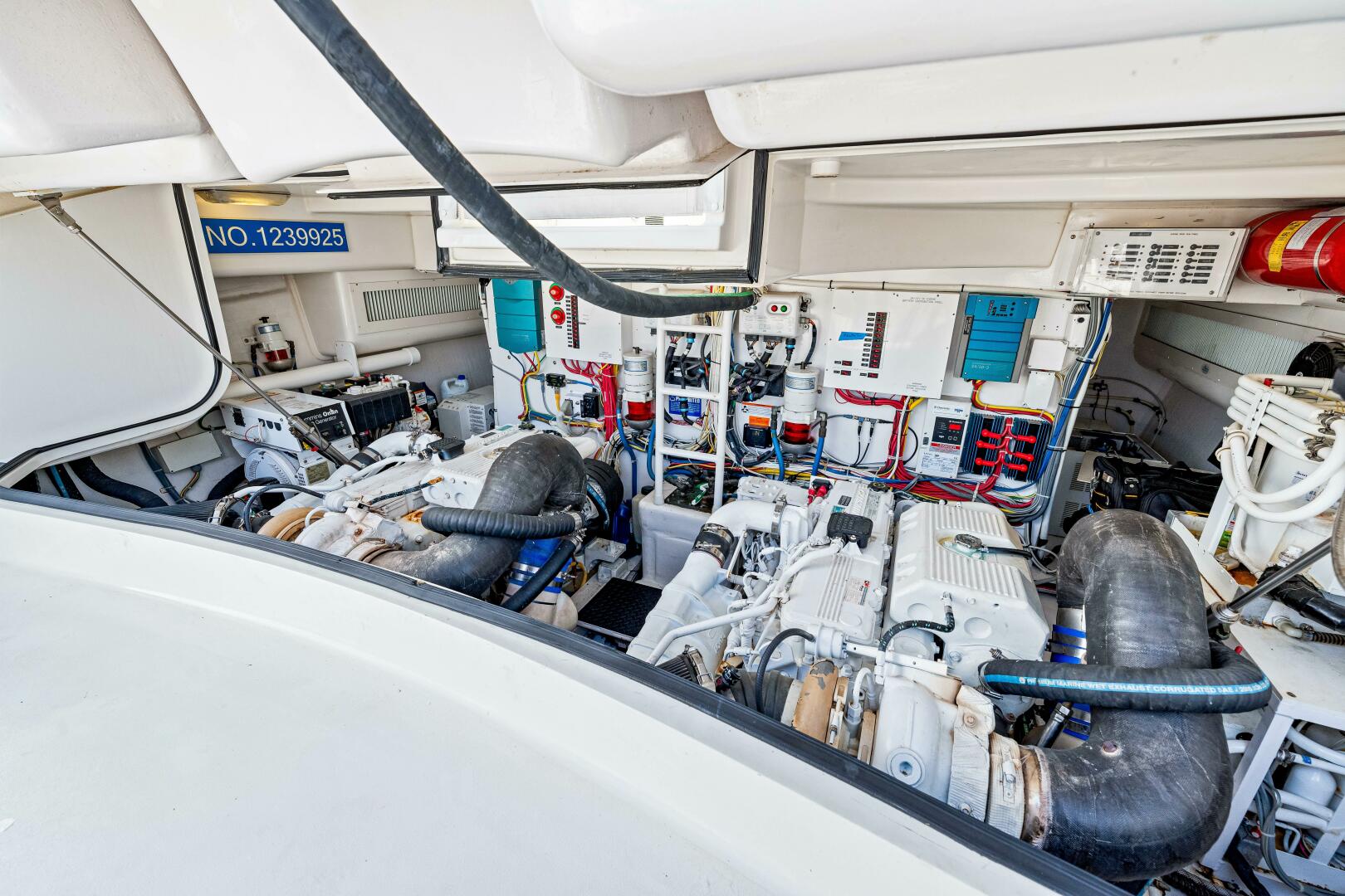 Slide: The Image of 2012 Viking 42 Open "Bad Habits" - Engine room - 5417361
