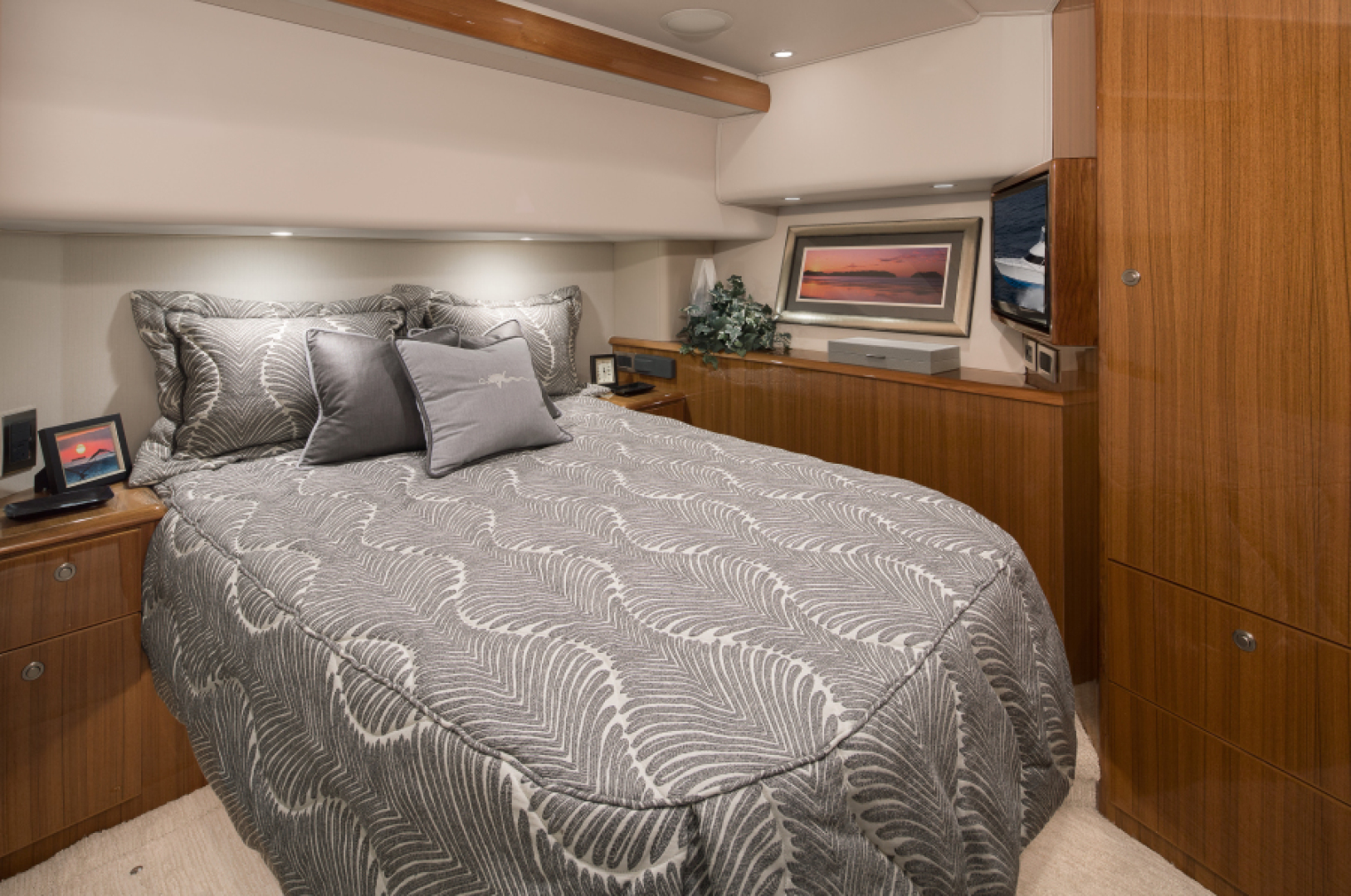 Slide: The Image of 2023 44 Viking Convertible Master Stateroom - 3203426