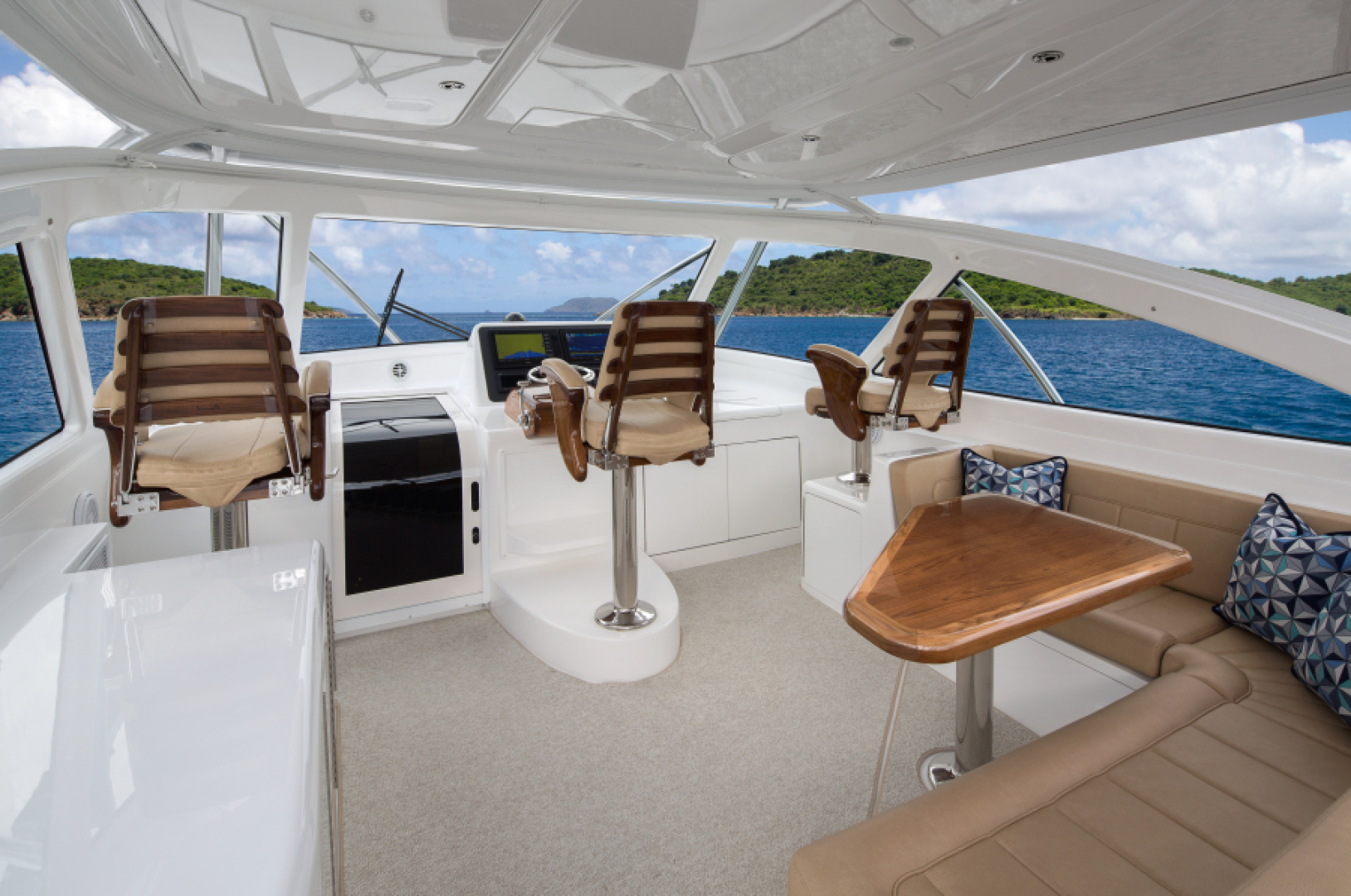 Slide: The Image of Viking 44 Open Helm Seating - 4247522