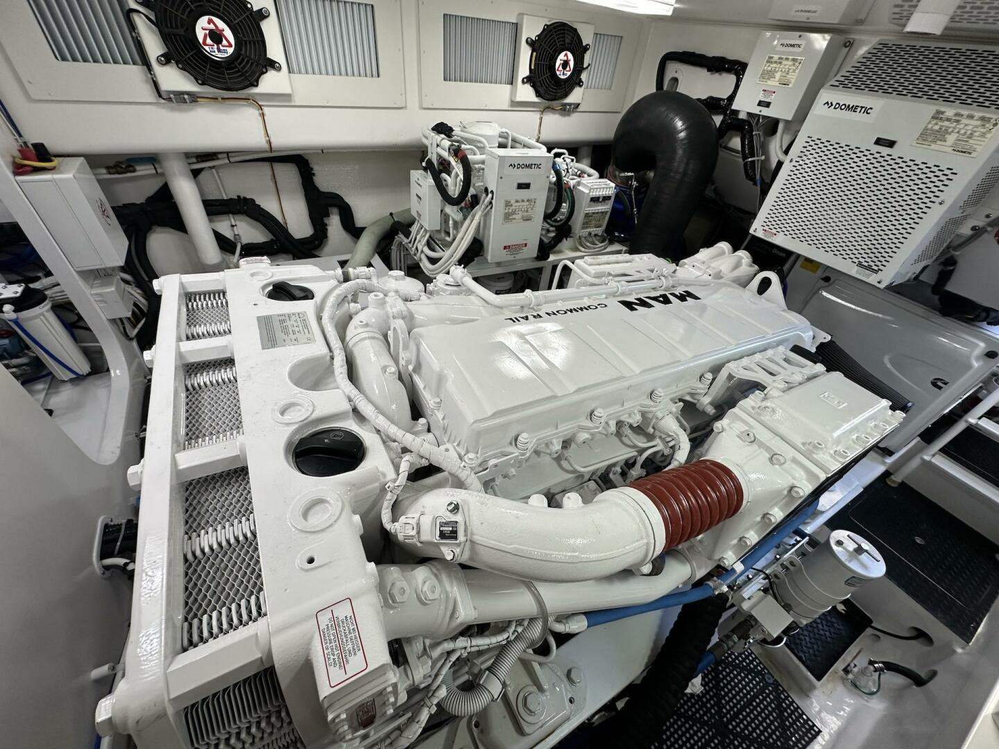Slide: The Image of 44 ft Viking- 2022 44 Sport Coupe -  Engine Room - 4831757