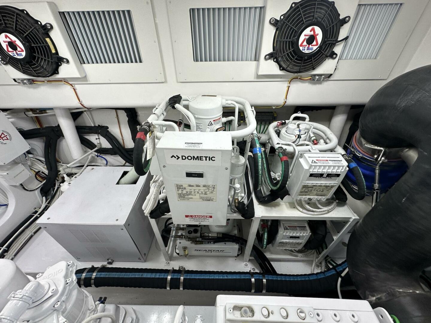 Slide: The Image of 44 ft Viking- 2022 44 Sport Coupe - Engine Room - 4831759