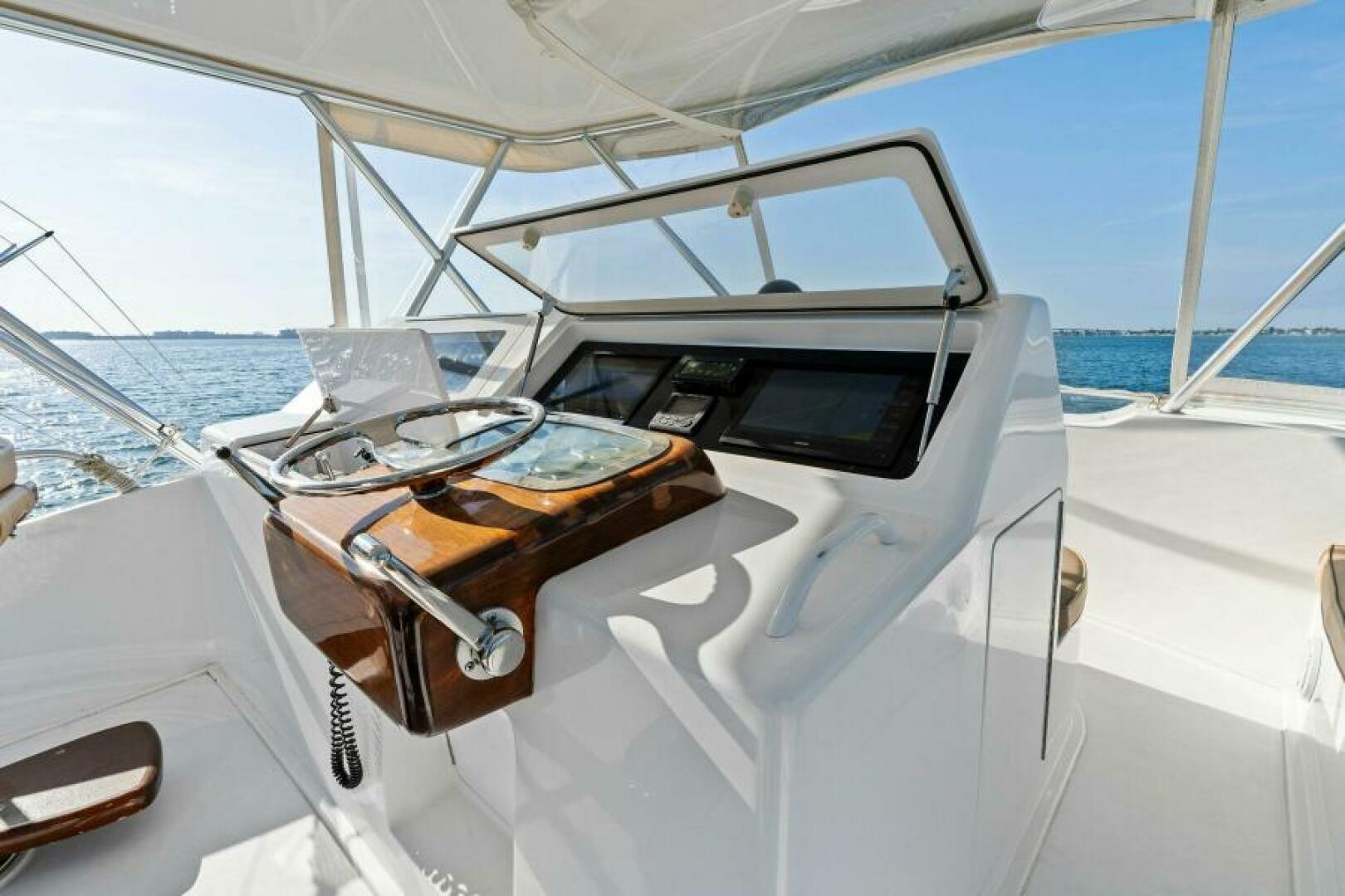 Slide: The Image of 2003 Viking 48 Convertible Helm & Flybridge - 5450459