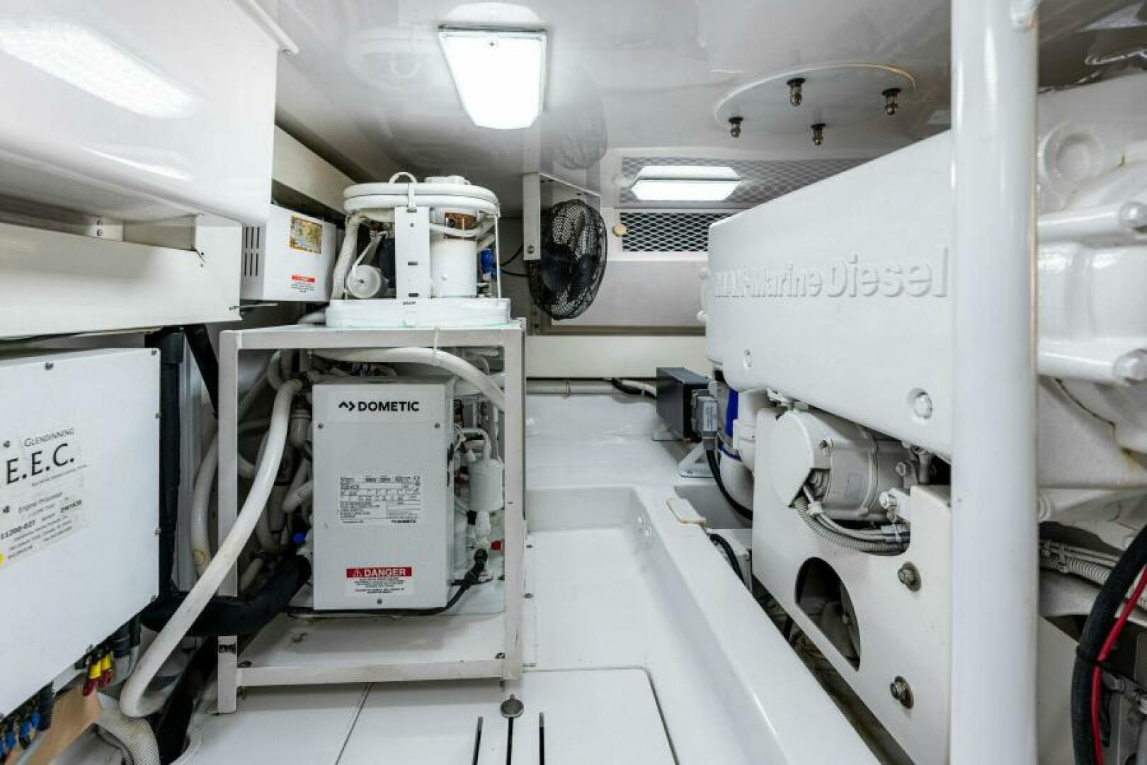 Slide: The Image of 2003 Viking 48 Convertible Engine Room - 5450495