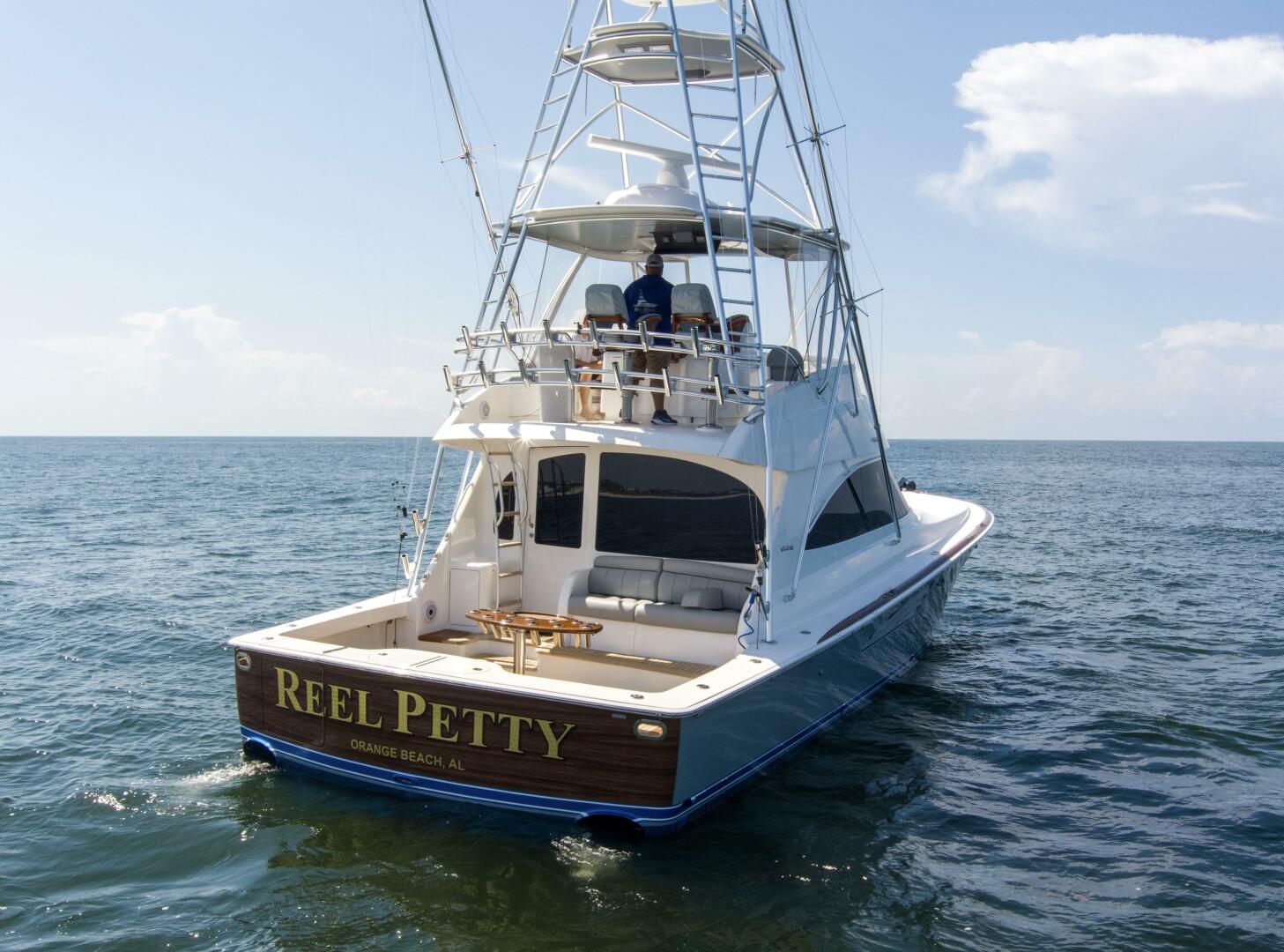 Slide: The Image of 2017 48 Viking Convertible _Reel Petty_ Profile Starboard Stern - 5381147