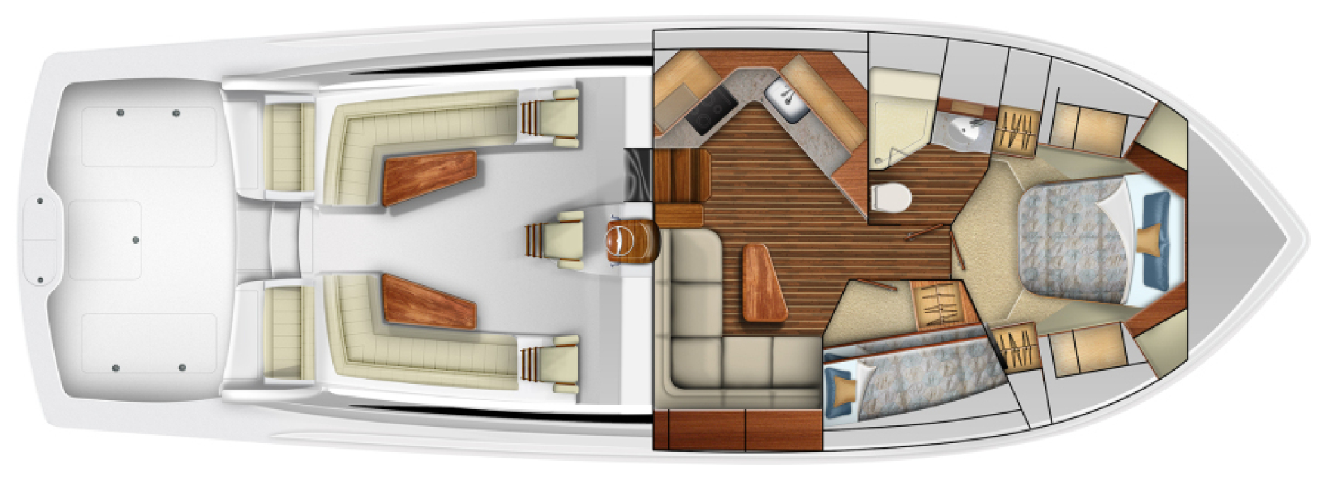 Slide: The Image of New Viking 48 Sport Coupe Accomodations - 5357834