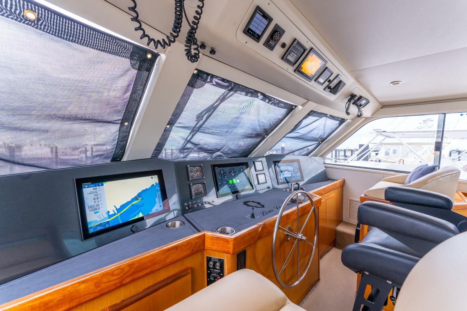 Slide: The Image of 2000 Viking 58 Enclosed Bridge Double Down - 23
