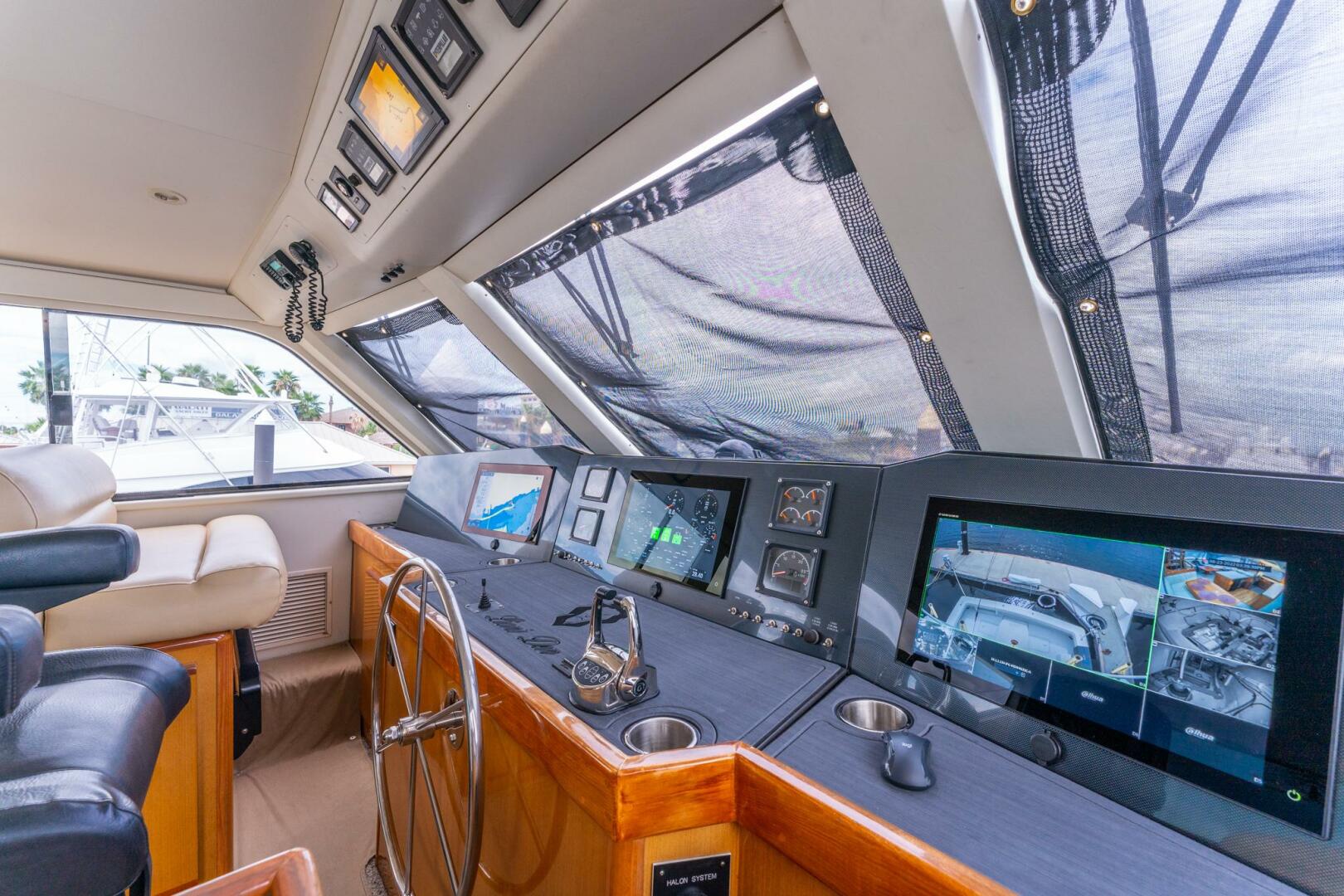 Slide: The Image of 2000 Viking 58 Enclosed Bridge Double Down - 24