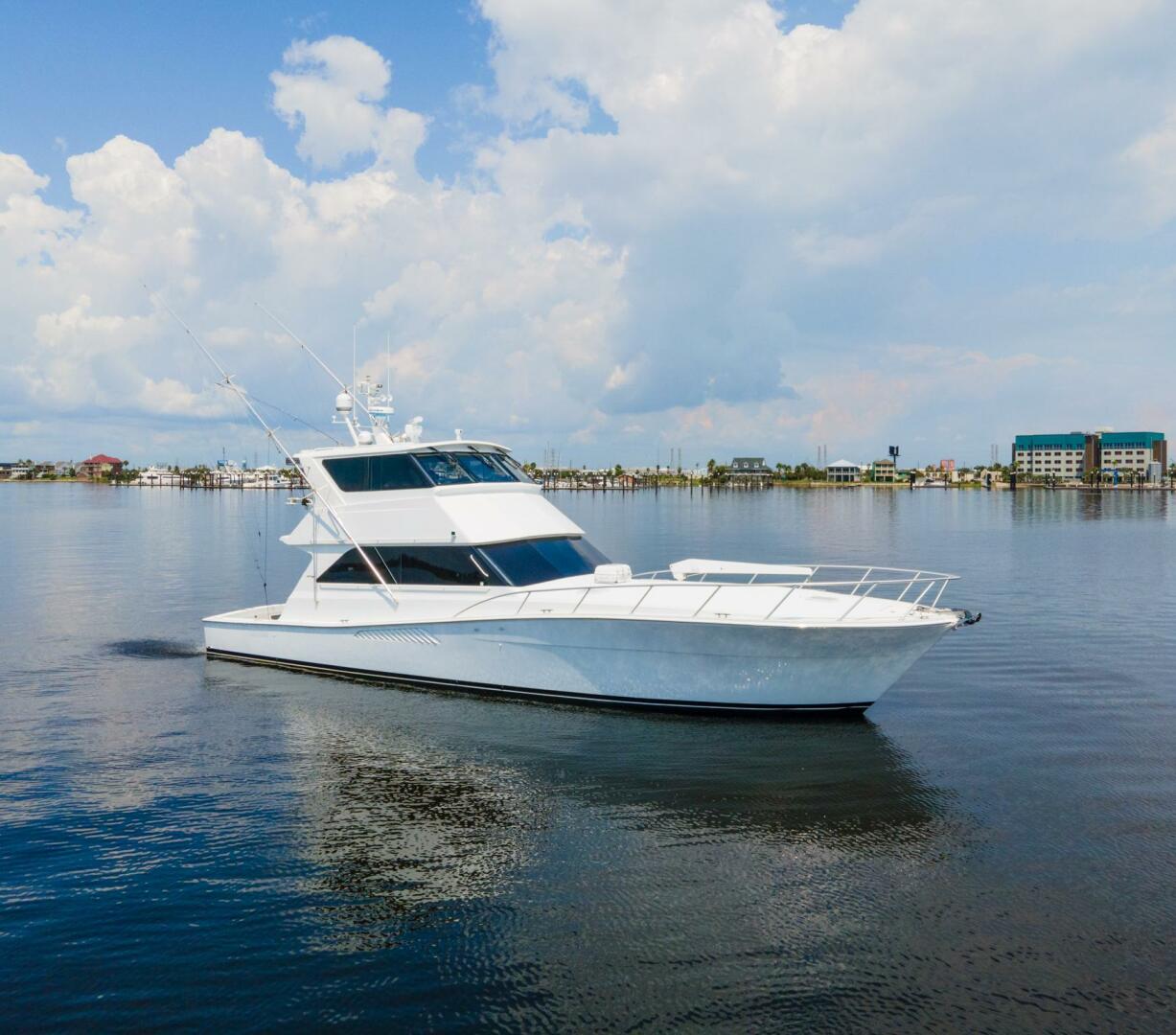 Slide: The Image of 2000 Viking 58 Enclosed Bridge Double Down - 47