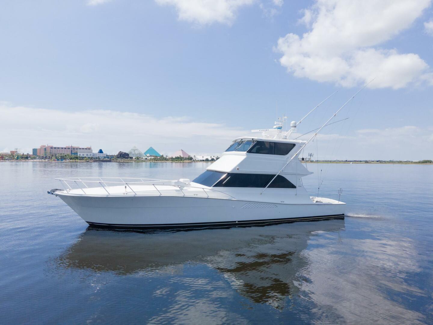 Slide: The Image of 2000 Viking 58 Enclosed Bridge Double Down - 49
