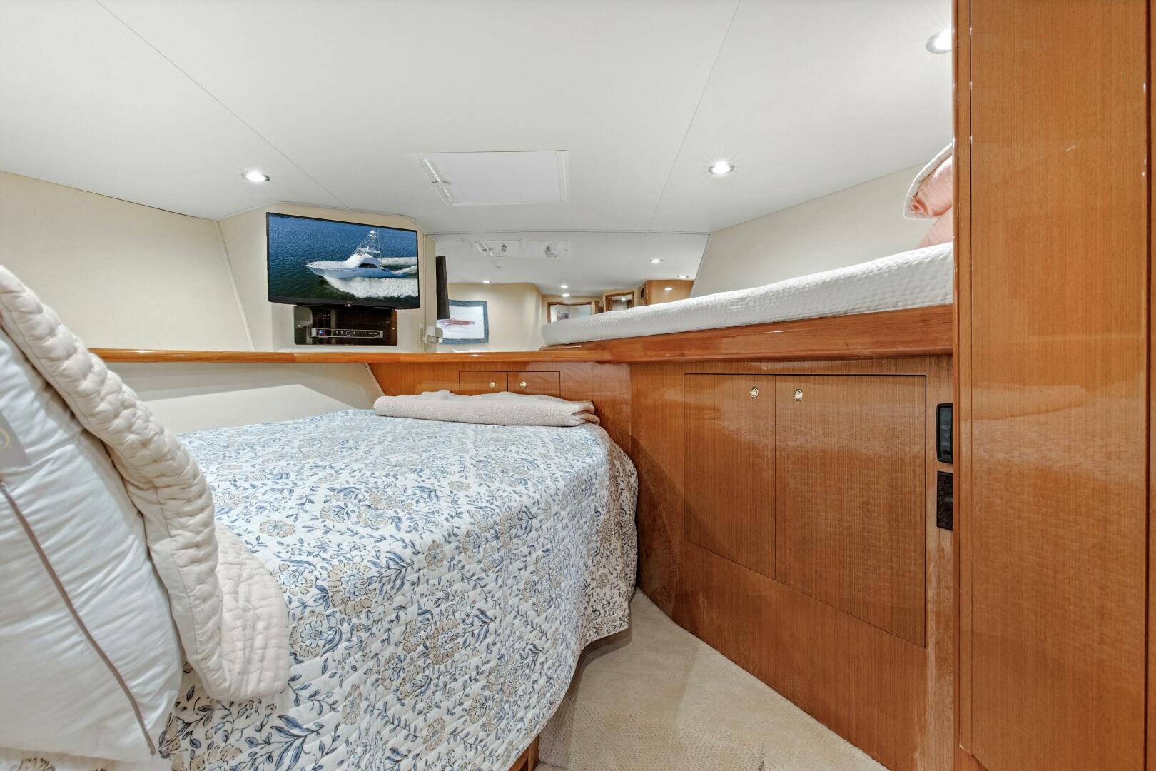Slide: The Image of 2002 61 Viking Convertible Watusi Forward Stateroom (2) - 4695132