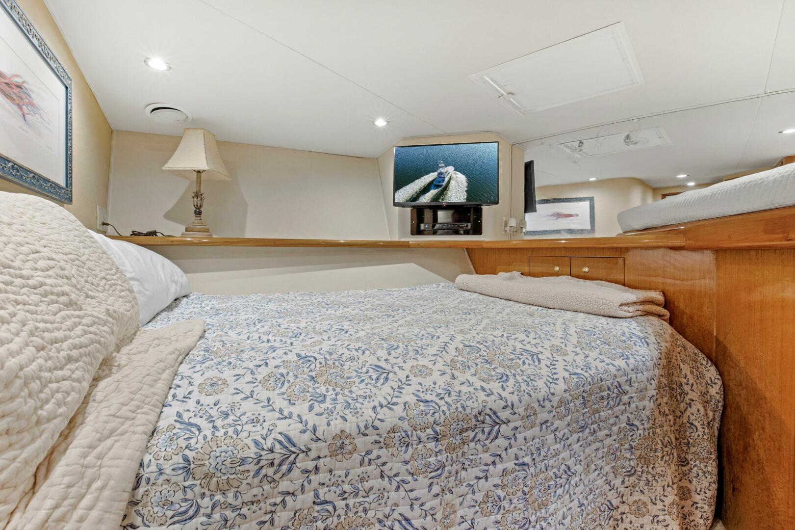 Slide: The Image of 2002 61 Viking Convertible Watusi Forward Stateroom - 4695133