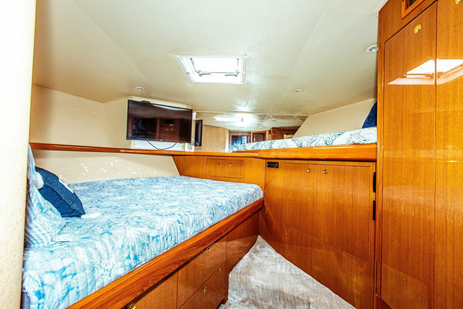 Slide: The Image of 2002 Viking 61 Flybridge Forward Guest Stateroom - 3727218