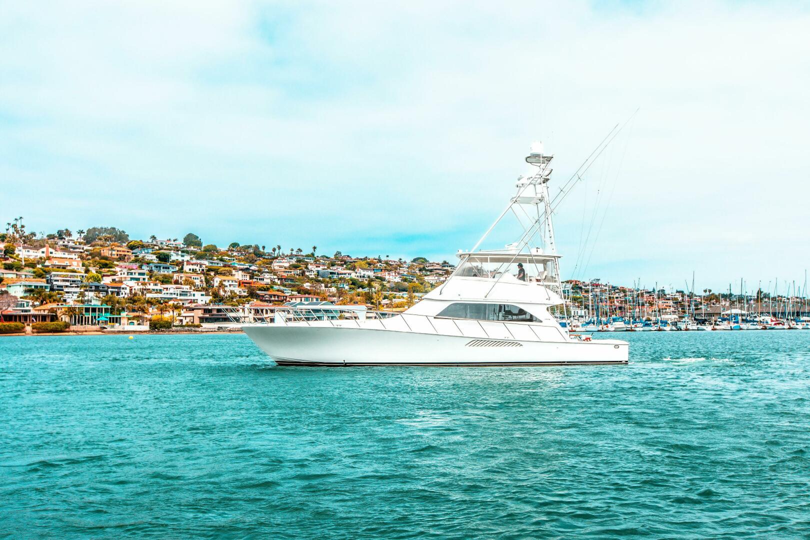 Slide: The Image of 2002 Viking 61 Flybridge Port Profile - 3727100