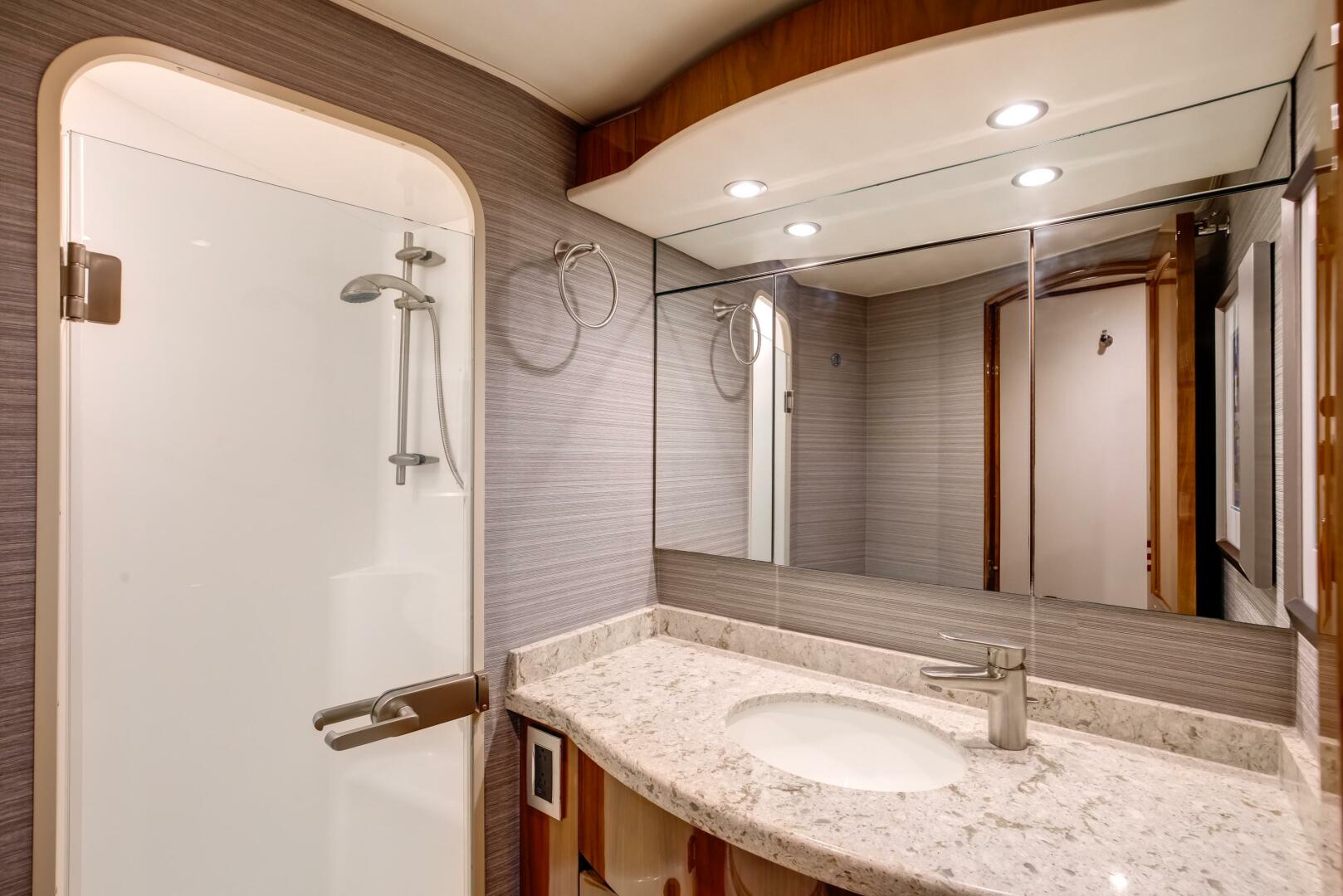 Slide: The Image of Viking 62 Last Look - Interior Guest Stateroom Head 2017 Viking 62 Convertible Last Look - 5234905