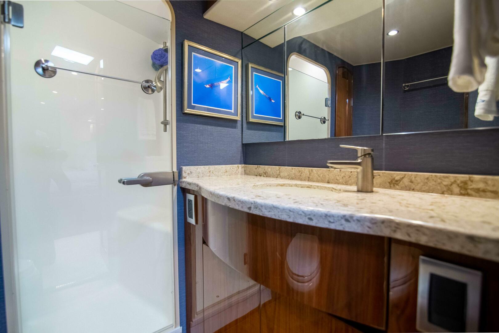 Slide: The Image of Viking 62 Last Look - Interior Master Stateroom Head 2017 Viking 62 Convertible Last Look - 5235338