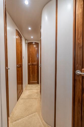 Slide: The Image of Viking 62 Enclosed Bridge Tail Dancer-Companionway - 22
