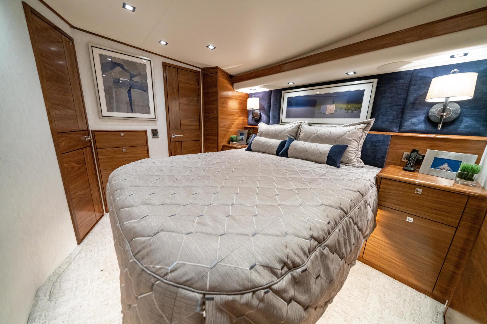 Slide: The Image of 64 Viking Convertible Master Stateroom - 3694140