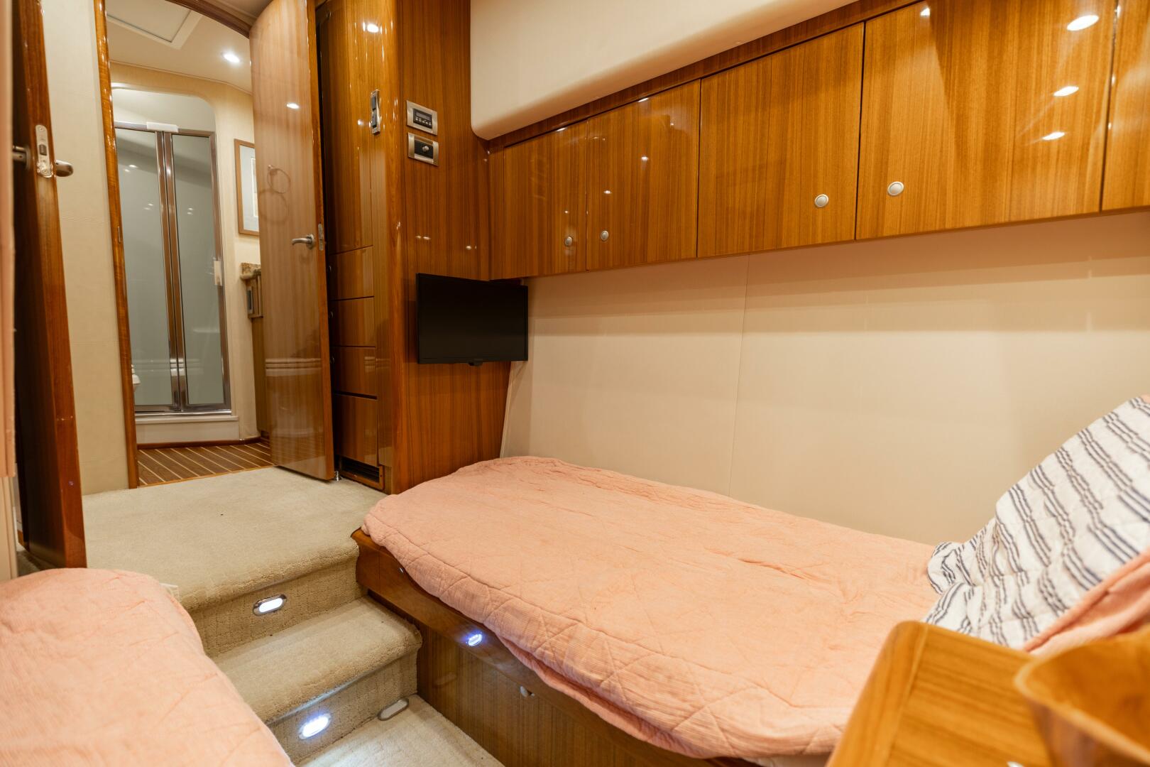 Slide: The Image of 2008 Viking 64 Enclose Bridge- Guest Stateroom - 4622511