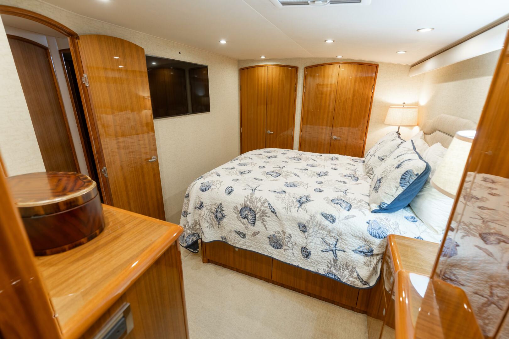 Slide: The Image of 2008 Viking 64 Enclose Bridge- Master Stateroom - 4622505