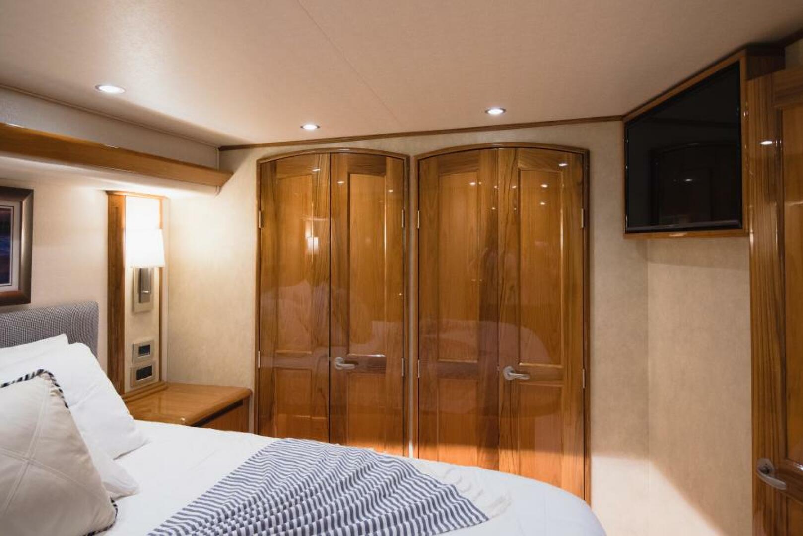 Slide: The Image of 2017 Viking 66 Convertible Master Stateroom - 4745909