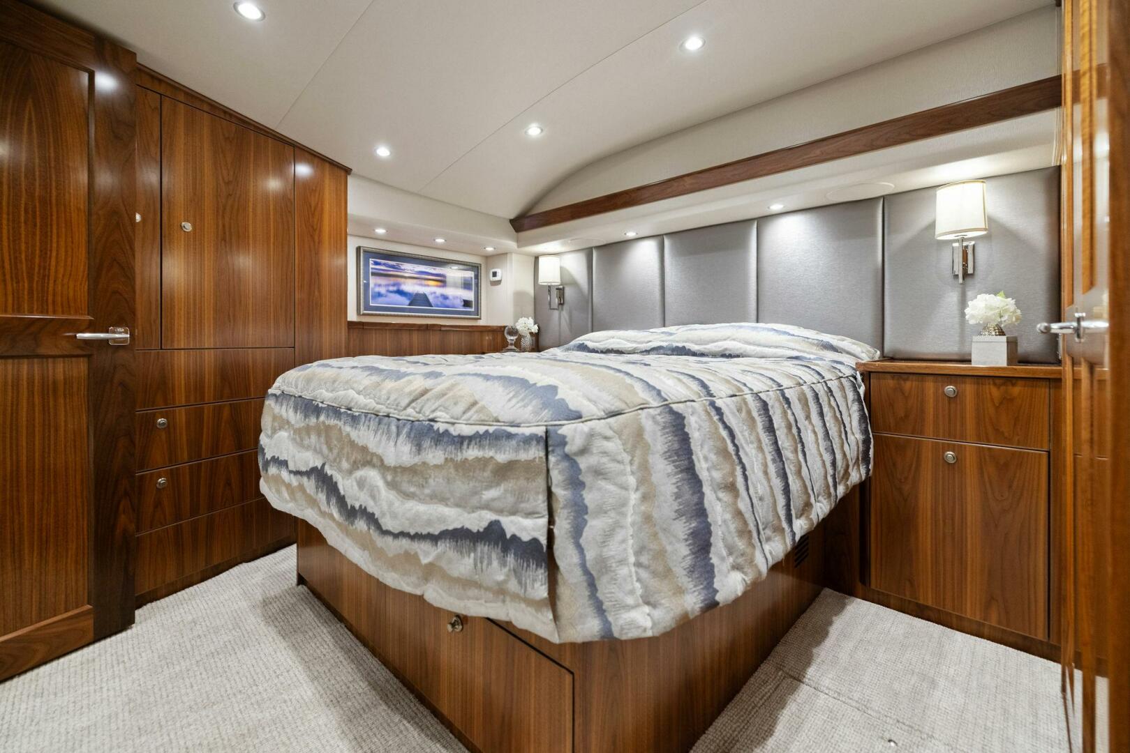 Slide: The Image of 2021 Viking 68 Convertible 'Plan B' Master Stateroom - 3958368