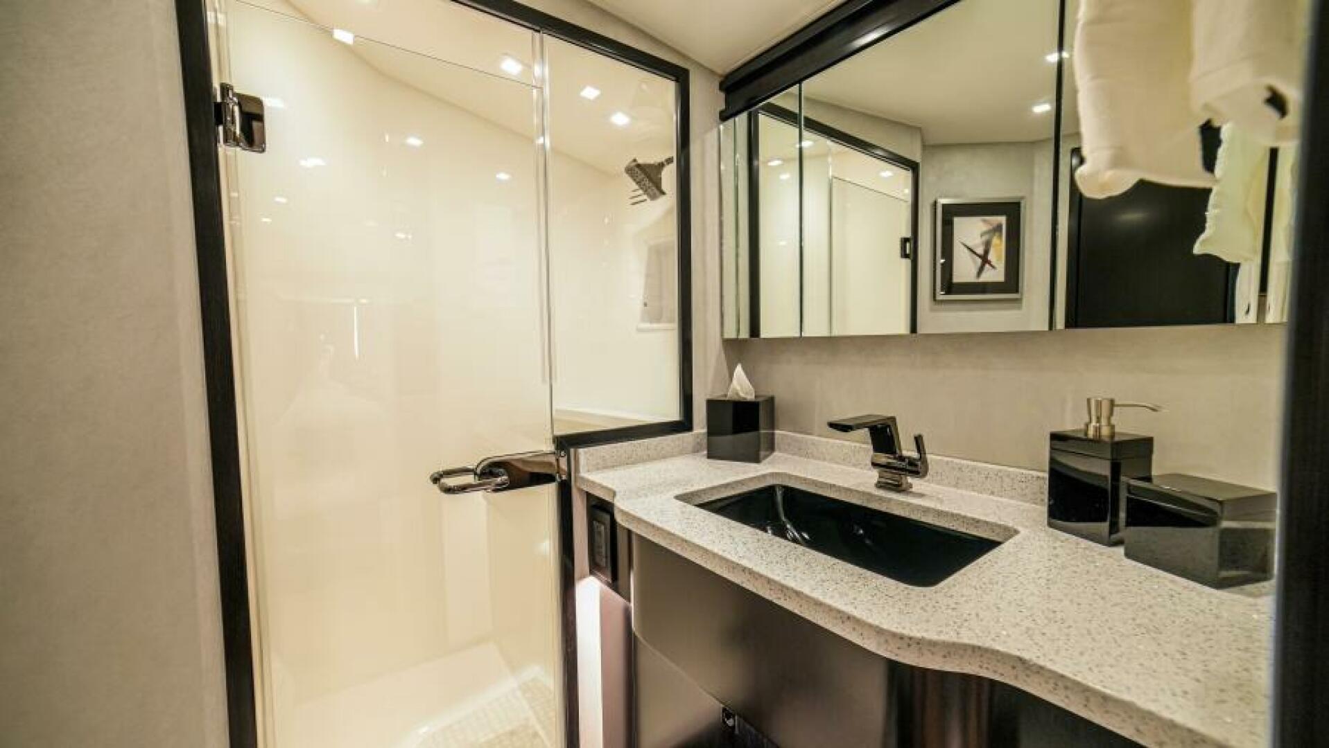 Slide: The Image of 2023 68 Viking Convertible 'Miss Victoria' Master Stateroom Head - 4751722