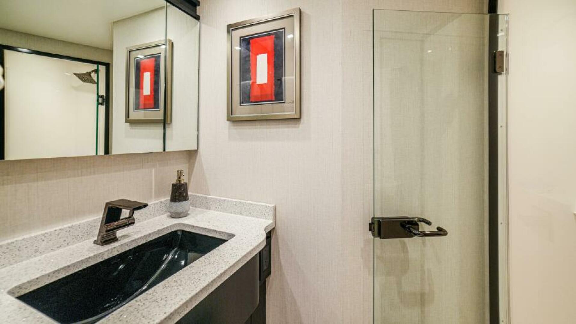 Slide: The Image of 2023 68 Viking Convertible 'Miss Victoria' Forward Stateroom Head - 4751730