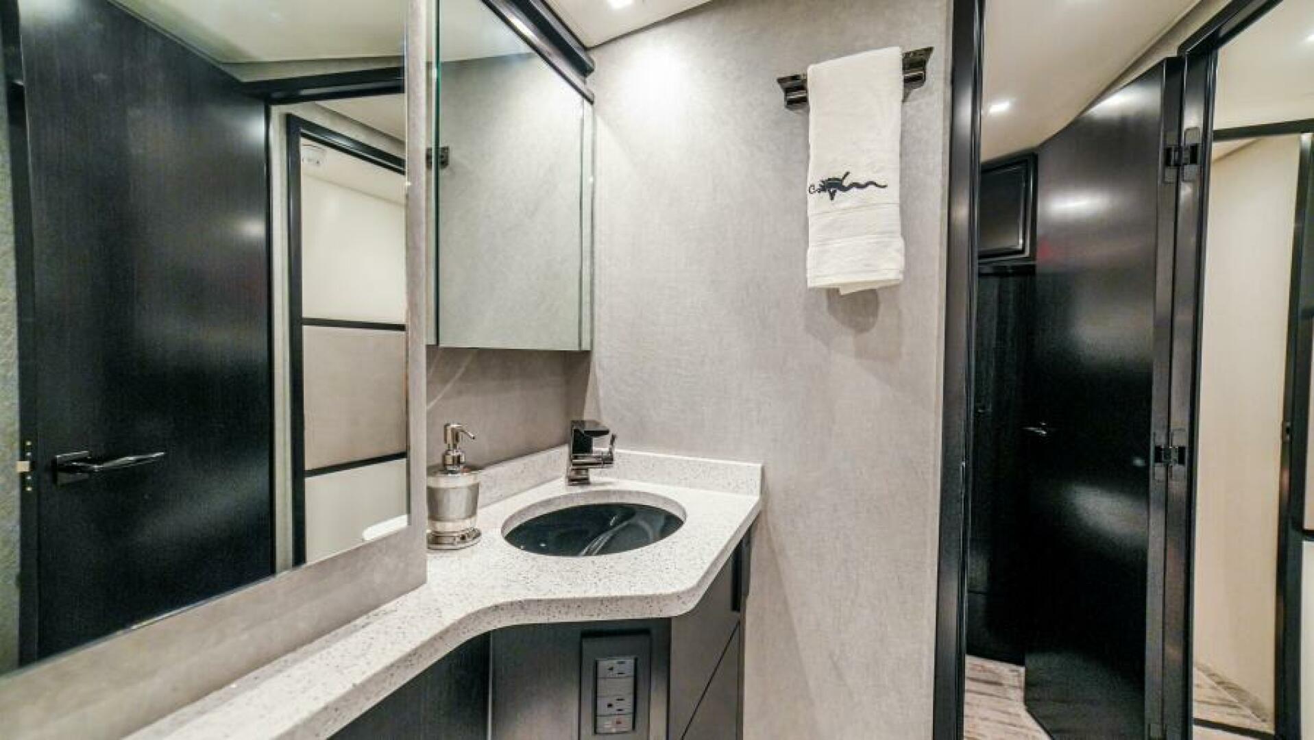 Slide: The Image of 2023 68 Viking Convertible 'Miss Victoria' Port Stateroom Head - 4751735