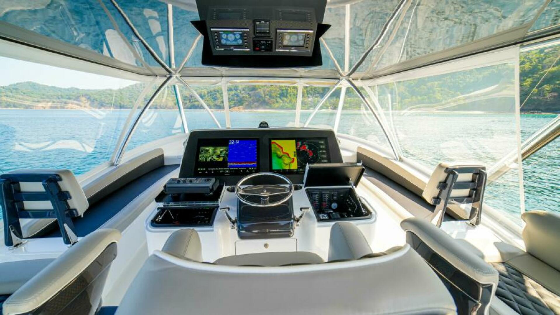 Slide: The Image of 2023 68 Viking Convertible 'Miss Victoria' Flybridge Helm - 4751762