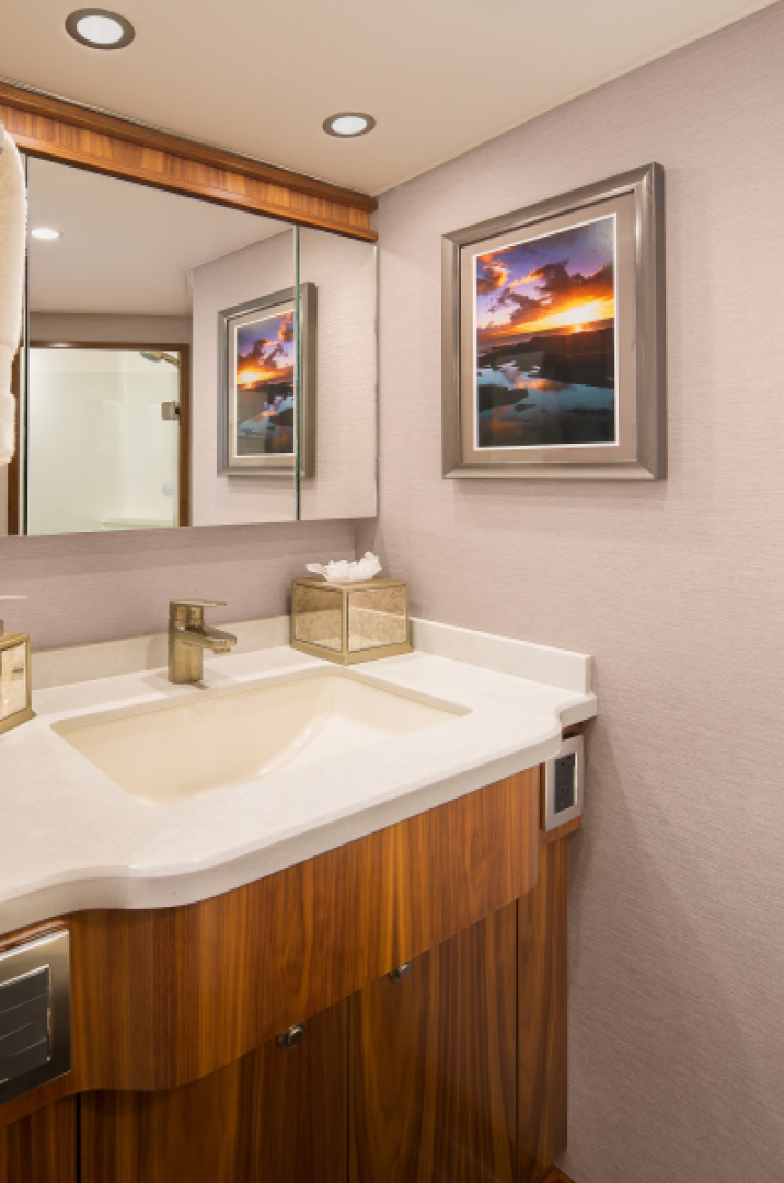 Slide: The Image of 2025 68 Viking Yacht Convertible Head - 4895332