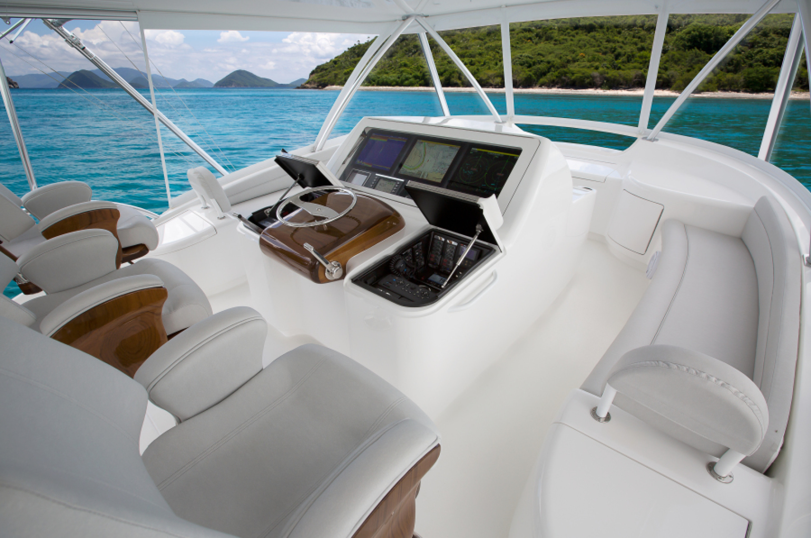 Slide: The Image of 2025 68 Viking Yacht Convertible   - 4895338