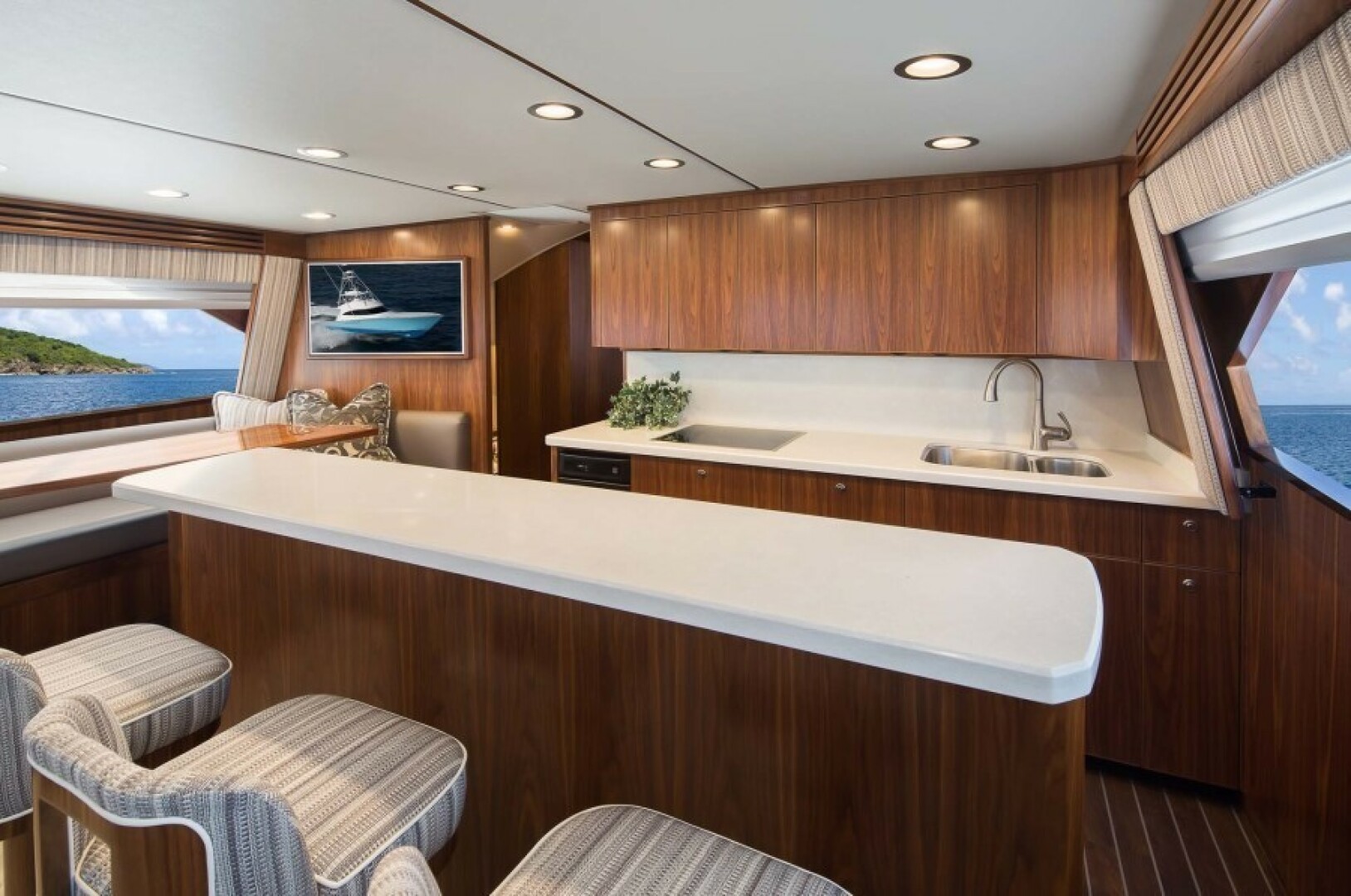 Slide: The Image of 2025 68 Viking Yacht Convertible Galley - 4895323
