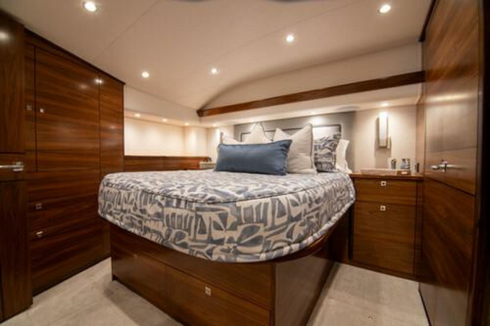 Slide: The Image of 2024 Viking 68 Enclosed Bridge Master Stateroom - 5080869